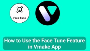 How to Use the Face Tune Feature in Vmake App